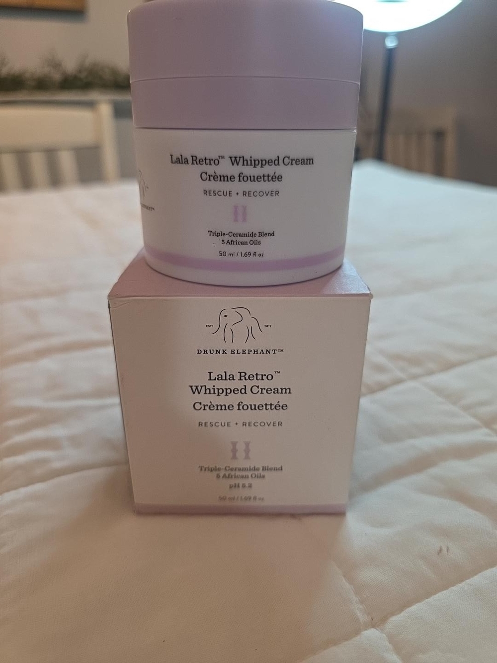 Drunk Elephant Lala Retro Whipped Cream 1.69 oz 50 mL Ceramide Moisturizer